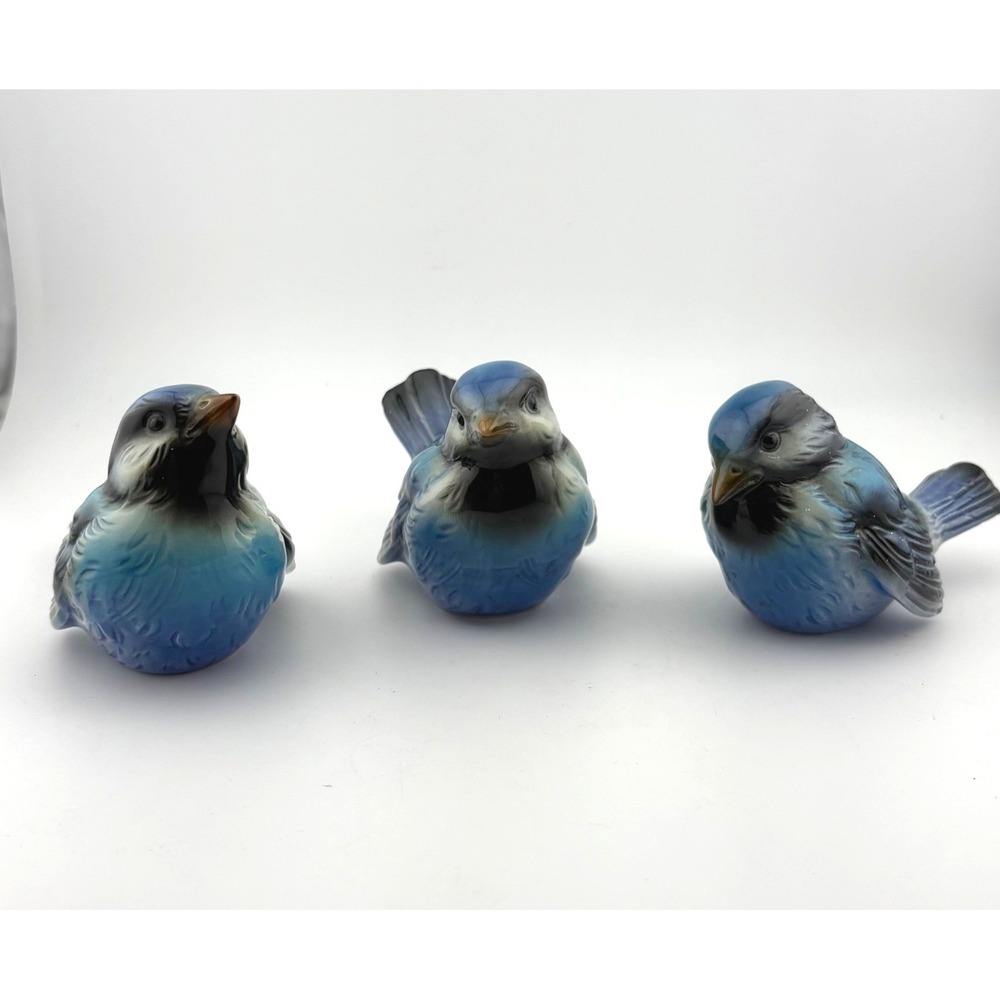 Vintage Goebel W Germany Bluebird Porcelain Figurines‎ Set of 3 CV72 CV73 CV74
